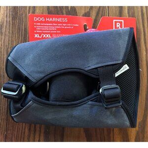 Reddy XL/XXL Dog Harness w/Fiber Optic Light Unisex Black